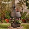 Barrel Fountain Planter -Double Tree Store D7649 Barrel Fountain Planter LS 1 1000x1000 1