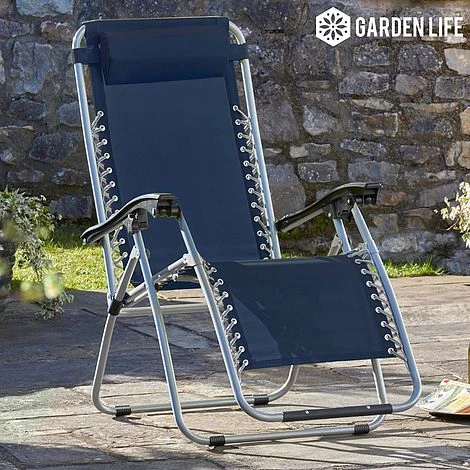 Garden Gear Zero Gravity Chair - Navy 3 Garden Gear Zero Gravity Chair - Navy