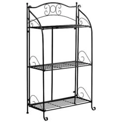 Three-tier Highbury Folding Metal Plant Stand -Double Tree Store G3438 3