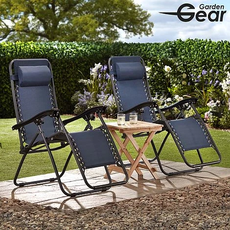 Garden Gear Zero Gravity Chair - Navy 5 Garden Gear Zero Gravity Chair - Navy - Image 3