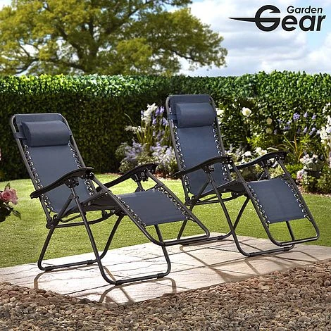 Garden Gear Zero Gravity Chair - Navy 6 Garden Gear Zero Gravity Chair - Navy - Image 4