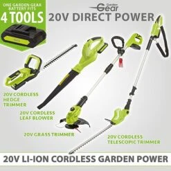 Garden Gear 20V Cordless Lithium-ion Grass Trimmer -Double Tree Store Garden Gear product group battery diagram